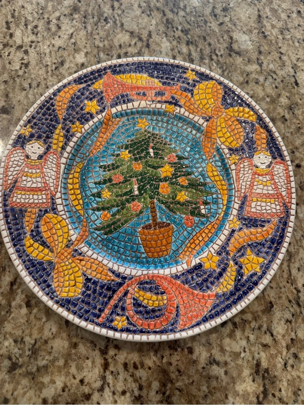Vintage Pier 1 Christmas Plate